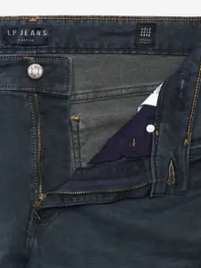 Louis Philippe Jeans Men Navy Blue Slim Fit Light Fade Jeans