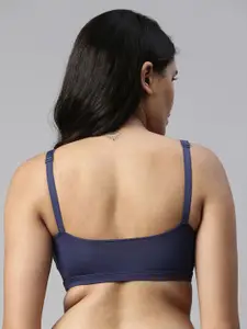 Enamor Non Padded Wireless Full Coverage Detachable Straps for Multiway Styling Plunge Bra