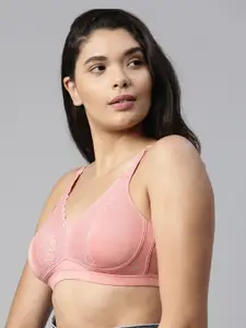 Enamor Non Padded Wireless Full Coverage Detachable Straps for Multiway Styling Plunge Bra