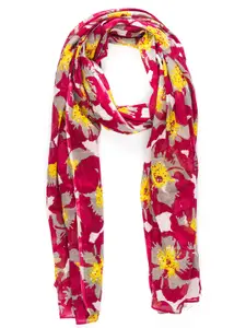 AQVA Women Red & Grey Printed Scarf