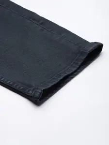 Louis Philippe Jeans Men Navy Blue Smart Fit Low-Rise Stretchable Jeans