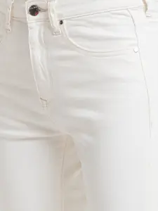 SPYKAR Women White Straight Fit Jeans