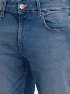 SPYKAR Men Blue Slim Fit Low-Rise Heavy Fade Jeans