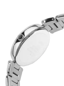 ESPRIT Women Silver-Toned Mother of Pearl Dial & Steel Toned Stainless Steel Bracelet Style Straps Analogue Watch