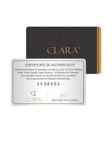 Clara 925 Silver Rhodium-Plated Moon Star Chain Pendant