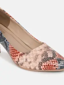 Marc Loire Multicoloured Printed PU Work Pumps