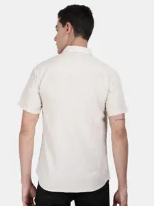 t-base Men Grey Standard Casual Shirt