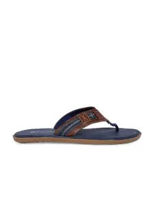 BYFORD by Pantaloons Men Navy Blue & Brown Comfort Sandals