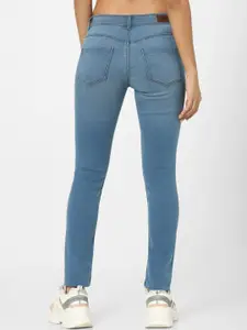 ONLY Women Blue Skinny Fit Light Fade Jeans