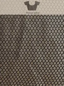 Kalista Grey & Black Satin Striped Saree