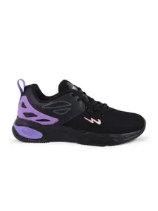 Campus Women Black Mesh Running Shoes