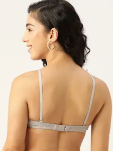 DressBerry Grey Melange Bra Lightly Padded