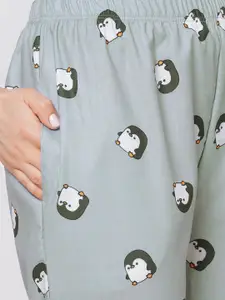 FashionRack Women Pack of 2 Printed Cotton Lounge Pants