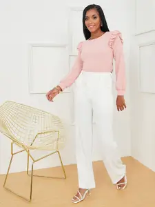 Styli Women Pink Solid Top