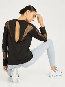 Styli Black Print Top