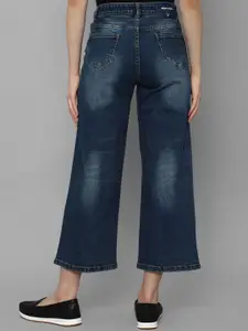 Allen Solly Woman Women Navy Blue Heavy Fade Jeans