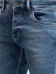 SPYKAR Men Blue Relaxed Fit High-Rise Heavy Fade Jeans