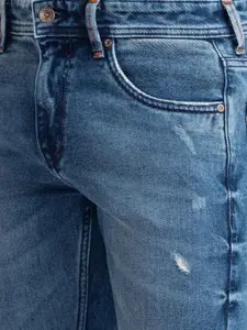 SPYKAR Men Blue Mildly Distressed Light Fade Jeans