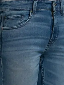 SPYKAR Men Blue Slim Fit Low-Rise Light Fade Jeans