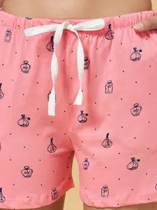 Dreamz by Pantaloons Women Multicoloured Floral Printed Lounge shorts