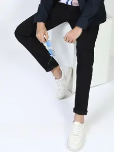 HIGHLANDER  Men Black Tapered Fit Clean look Stretchable Jeans