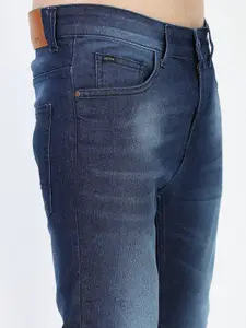 KETCH Men Blue Skinny Fit Clean Look Light Fade Stretchable Jeans