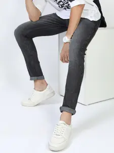 KETCH Men Charcoal Slim Fit Clean look Stretchable Jeans