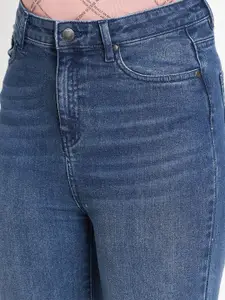 Madame Women Navy Blue Light Fade Jeans