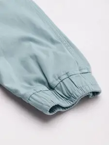 Roadster Men Blue Solid Slim Fit Cotton Joggers