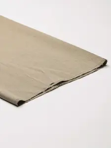 Arrow Men Cream-Coloured Self Designed Tailored Formal Trousers