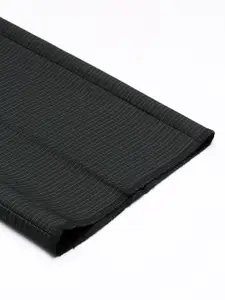 Arrow Men Black Checked Tailored Fit Trousers