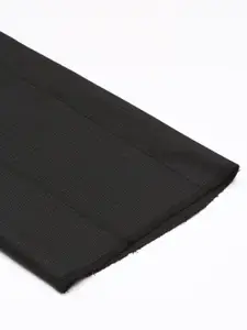 Arrow Men Black Checked Tailored Fit Trousers