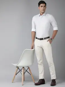 Arrow Men Pure Cotton Manhattan Slim Fit Printed Formal Shirt