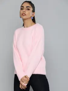Levis Women Pink Sweatshirt