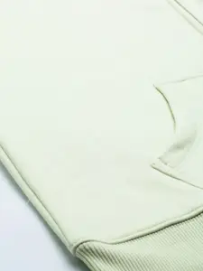 Levis Women Mint Green Solid Relaxed Fit Hooded Sweatshirt