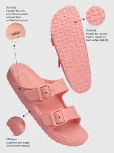 Skechers Women Coral Pink Arch Fit Cali Breeze 2.0 Sliders