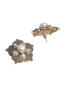 Priyaasi Gold-Toned Contemporary Studs Earrings