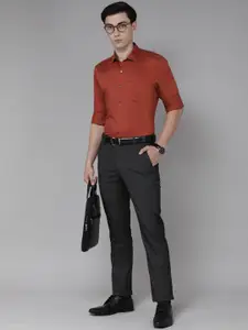 Arrow Men Rust Brown Slim Fit Formal Shirt