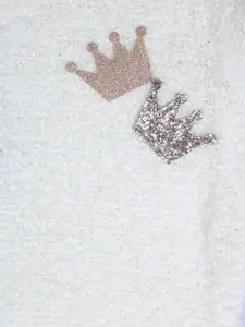 Gini and Jony Girls White Sweater with Embellished Detail