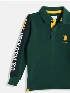 U.S. Polo Assn. Kids Boys Pure Cotton Polo Collar T-shirt