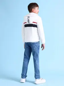 U.S. Polo Assn. Kids Boys White Reversible Puffer Jacket