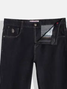 U.S. Polo Assn. Kids Boys Green Bootcut Stretchable Jeans