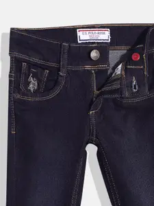 U.S. Polo Assn. Kids Boys Skinny Fit Light Fade Clean Look Stretchable Jeans