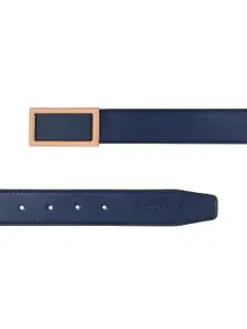 Calvadoss Men Navy Blue Solid Belt