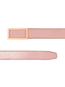 Calvadoss Boys Pink PU Solid Belt
