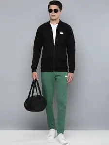 one8 x PUMA Men Black Slim Fit Bomber Full-Zip Jacket