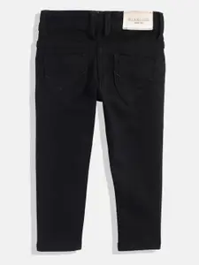U.S. Polo Assn. Kids Girls Black Skinny Fit Stretchable Jeans