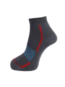 Dollar Socks Men Pack Of 3 Assorted Above Ankle-Length Combed Cotton Socks