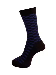 Dollar Socks Men Pack Of 3 Assorted Full-Length Combed Cotton Socks