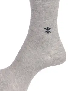 Dollar Socks Men Pack Of 5 Assorted Solid Above Ankle-Length Pure Cotton Socks